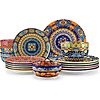 12-Piece vancasso Bohemian Porcelain Dinnerware Dishes Set (Service for 4)