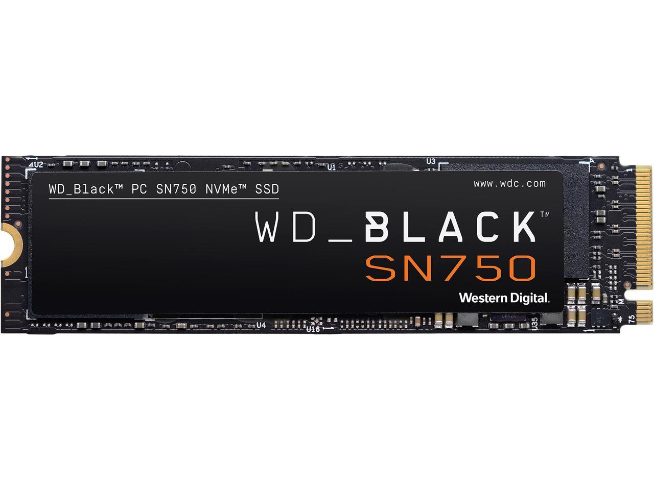 500GB Western Digital WD Black SN750 NVMe M.2 2280 Solid State Drive SSD $62.99 AC + Free Shipping via Newegg