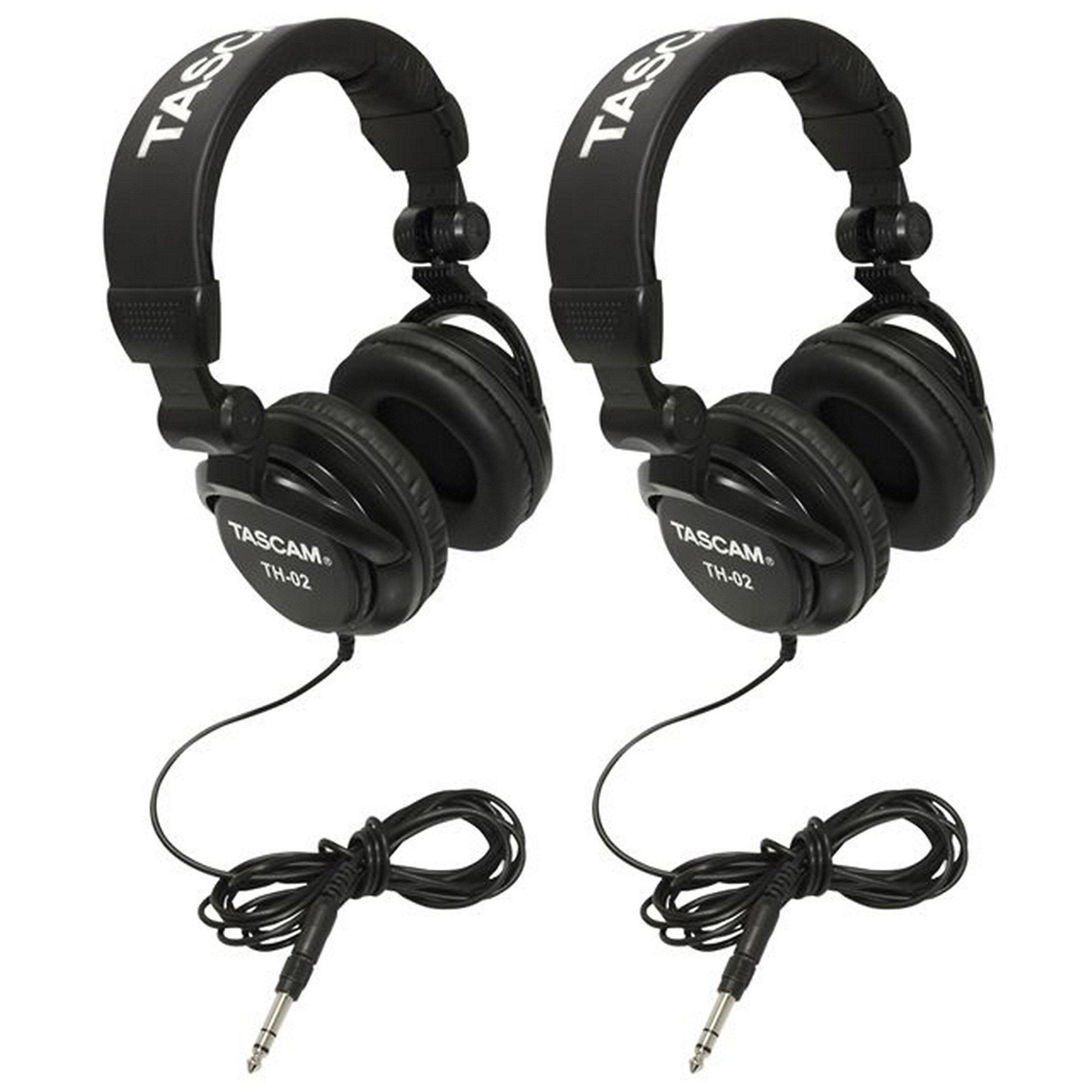 2-Pack Tascam TH-02 Recording Studio Headphones (Black) $29.99 + Free Shipping via Guitar Center
