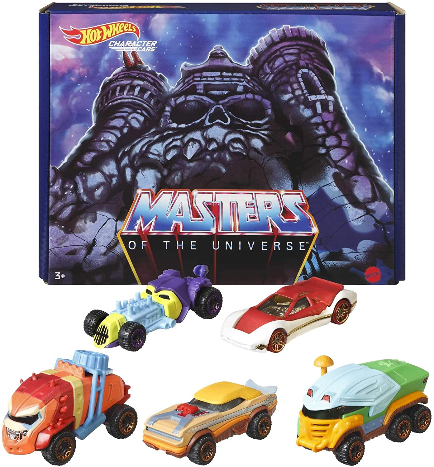 5-Pack Hot Wheels: Masters of the Universe Character Cars (1:64 Scale) $8.59 via Amazon