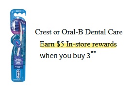 Walgreens In-Store Offer: Purchase 3 Select Crest or Oral-B ...