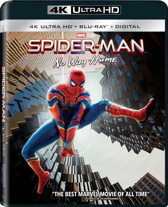 Spider-Man: No Way Home (4K Ultra HD + Blu-Ray + Digital Copy) $21.99 via Best Buy