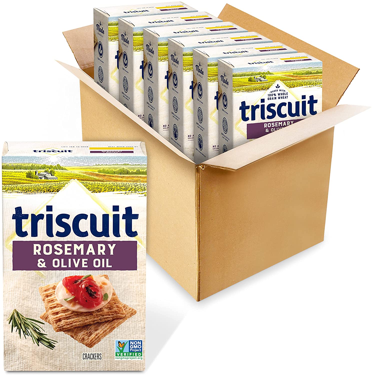 6Pack Triscuit Whole Grain Wheat Crackers (Rosemary & Olive Oil) 4.30