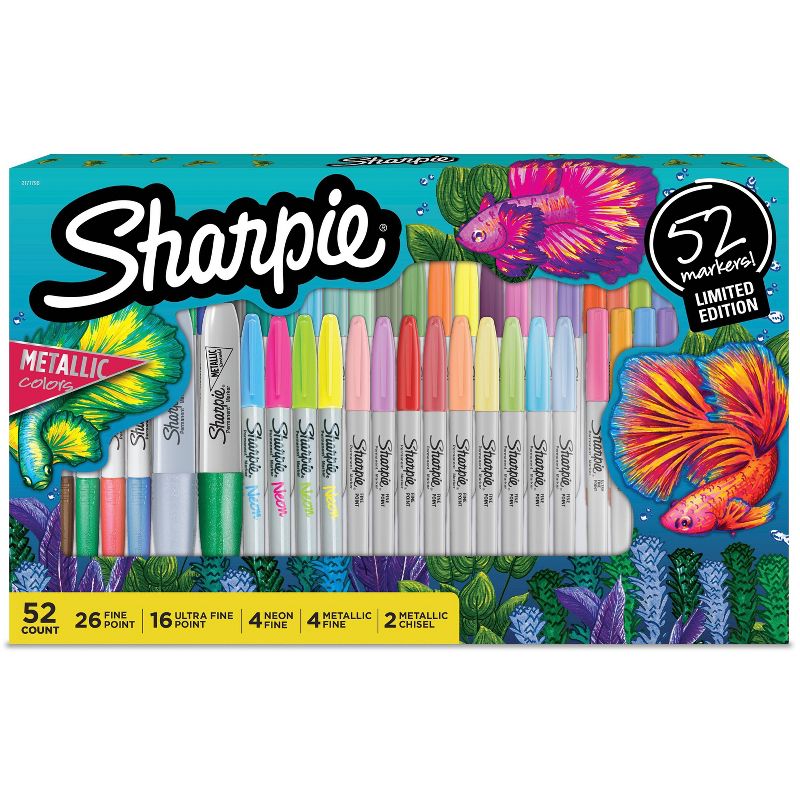 52Count Sharpie Permanent Markers Limited Edition Holiday 2022 Set