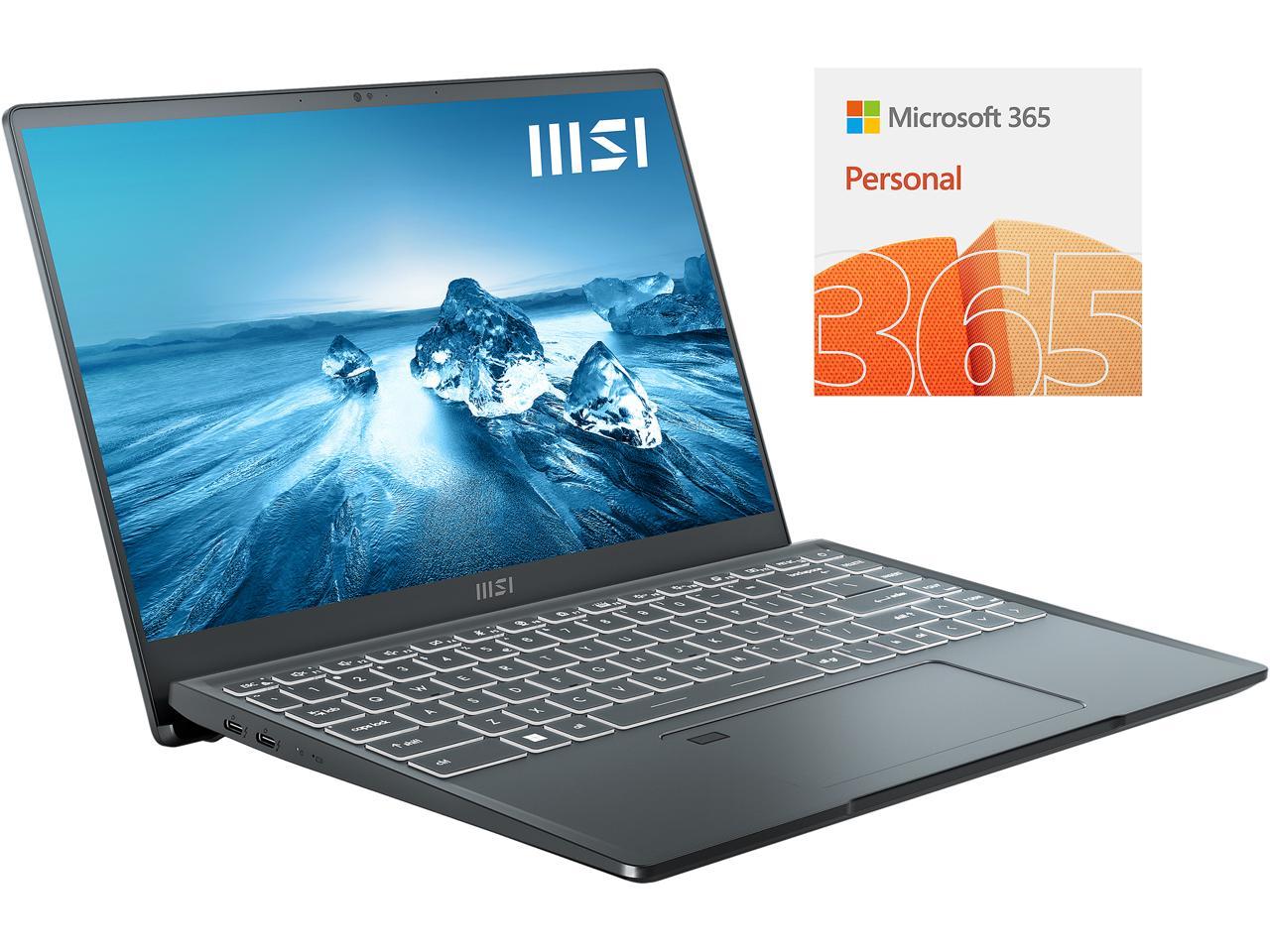 MSI Prestige 14Evo Laptop: i5 1240P, 14" 1080p, 8GB On-Board RAM, 512GB SSD + 1-Yr Microsoft 365 Personal + MSI Wireless Mouse $399.61 w/ ZIP Checkout + Free Shipping via Newegg