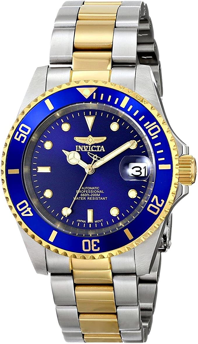 Men's Invicta Pro Driver 40mm Steel/Gold Tone Stainless Steel Automatic Watch $29.60 + Free Shipping via Amazon