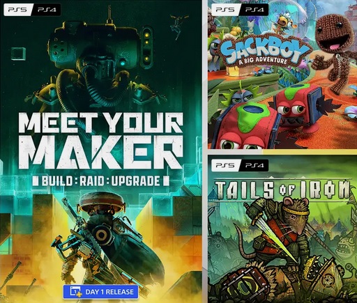 PlayStation Plus Monthly Games for April: Meet Your Maker, Sackboy: A Big  Adventure, Tails of Iron – PlayStation.Blog