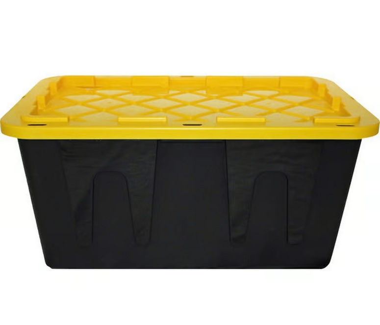 Greenmade 4 Pack Heavy-Duty Plastic Storage Boxes with Lids, 27 Gallon (4)