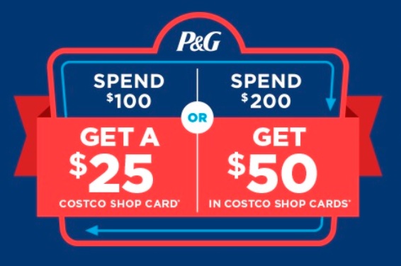 Costco Members: Qualifying Proctor & Gamble Products: Spend $100 & Get $25 Costco Shop Card via Costco (Valid thru 9/24)