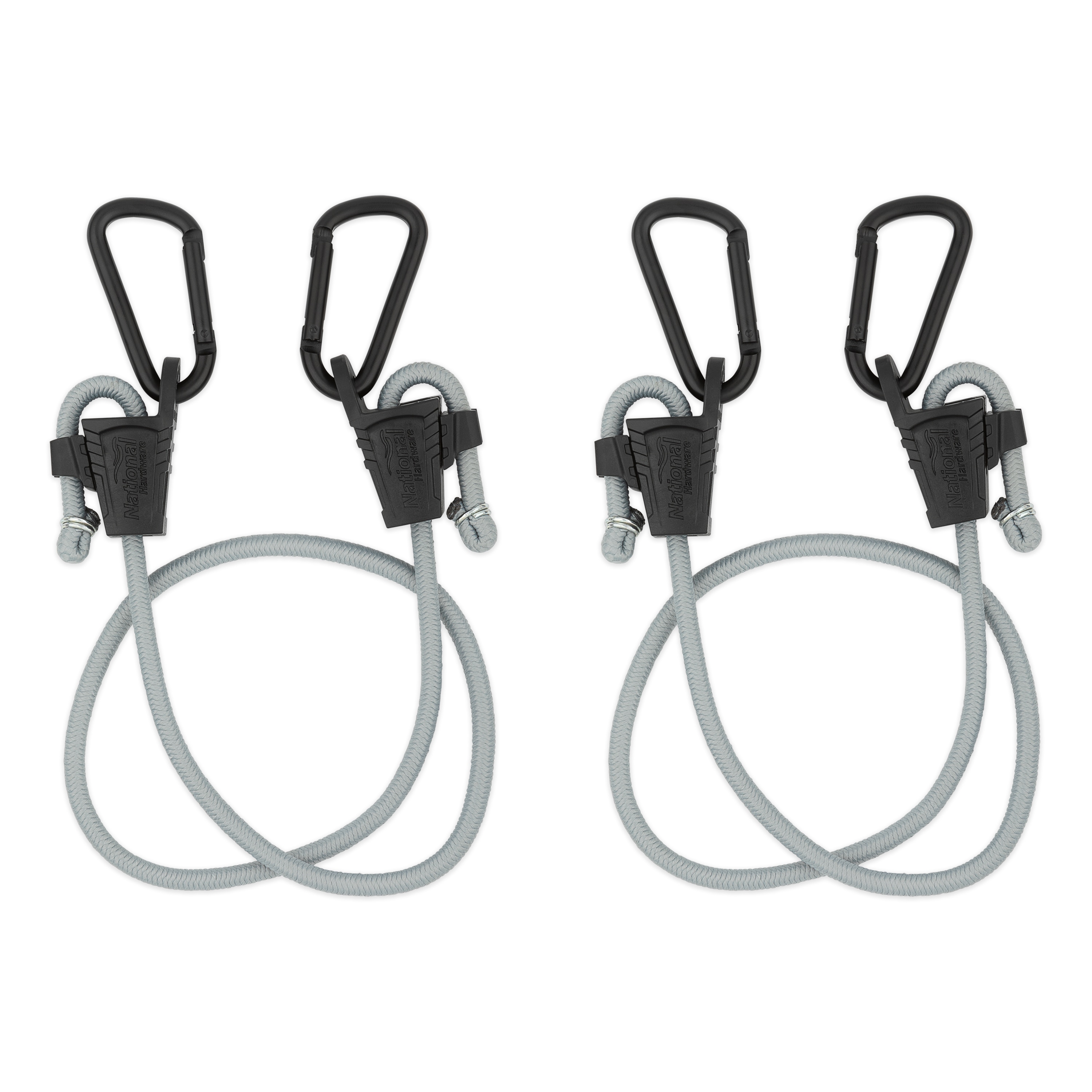 2-Pack 40" National Hardware Adjustable Bungee Cord (Black/Gray) $5.98 + Free In-Store Pickup via Lowe's/Amazon