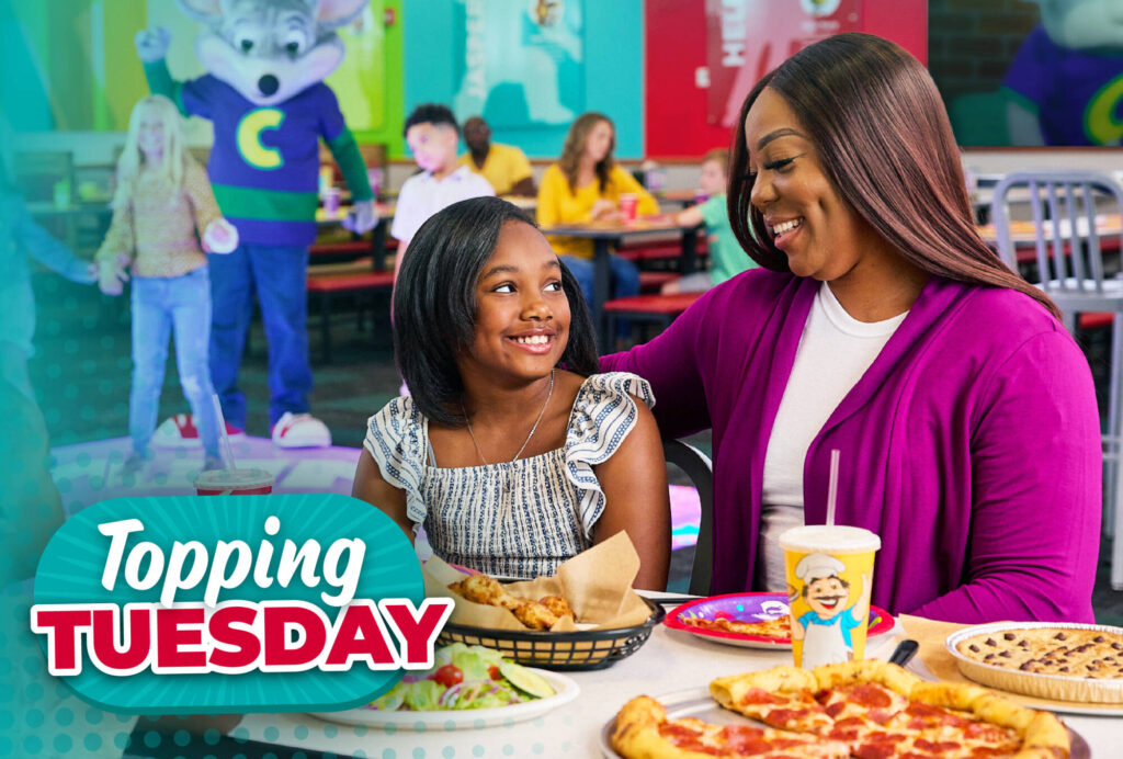 Tuesday Food Restaurant Deals Chuck E Cheese Buy One Large Pizza 