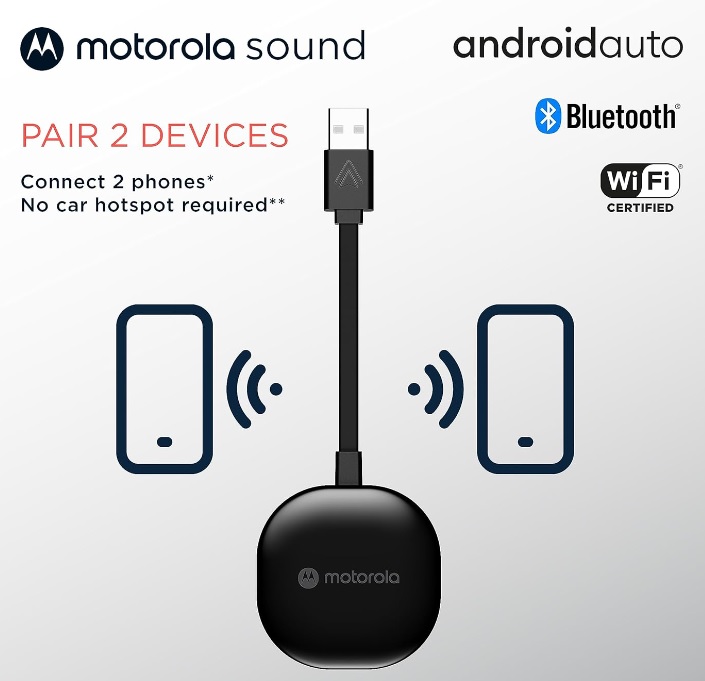 MA1 Wireless Car Adapter For Android Auto™ - Motorola