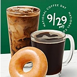 National Coffee Day Offers: Krispy Kreme Reward Members: Coffee & Doughnut Free &amp; More Offers (Participating Locations; 9/29 Only)