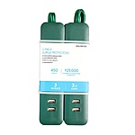 2-Pack 3' Unbranded 3-Outlet/2-USB 450J Surge Protector w/ Flat-Head (Green) $10 + Free S/H