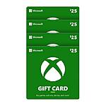 Costco Members: 4-Pack $25 Xbox, Nintendo, or PlayStation eGift Cards $80 (Digital Delivery)