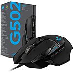Logitech G502 HERO Wired Gaming Mouse w/ RGB Lighting (Black) $32 + Free Shipping