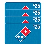Costco Members: 4-Pack $25 Domino's or Red Lobster eGift Card (Email Delivery) $75