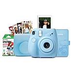 Fujifilm Instax Mini 7+ Camera Bundle w/ 10-Pack Film, Album, Case, & Stickers $55 + Free S/H