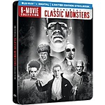 Universal Classic Monster 6-Movie Collection Box Set Steelbook (Blu-ray/Digital) $12.75 + Free S/H