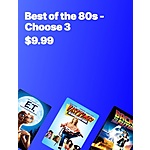 Best of the 70s, 80s, 90s or 00s Digital Film Bundle (3 Select 4K/HD Movies) $10