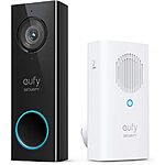Eufy Security WiFi 2K HD Video Doorbell (Wired) + Wireless Doorbell Chime $60 + Free S/H