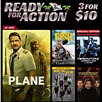 Digital 4K UHD & HD Films: Plane, Terminator 2: Judgment Day, Hell or High Water 3 for $10 &amp; More