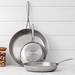 Costco Members: 3-Piece Calphalon Tri-Ply Clad Stainless Steel Skillet Set $60 + Free Shipping