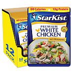 12-Pack 2.6-Oz StarKist Premium White Chicken Pouches $11.90 w/ Subscribe &amp; Save