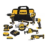 DeWALT 7-Tool 20V Max Cordless Combo Kit w/ 2.0 + 5.0Ah Battery & Charger $499 + Free S/H