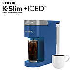 Keurig K-Slim + Iced Single-Serve Coffee Maker (Blue) $43.60 + Free S/H