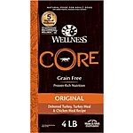 4-Lbs. Wellness Core Natural Grain Free Dry Dog Food (Original Turkey & Chicken) $6.90 w/ Subscribe &amp; Save