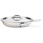 All-Clad Factory Seconds Sale + 15% Off $60+: 12" Stainless Fry Pan w/ Lid $85 &amp; More + Free S/H