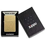 Zippo Classic Windproof Click Lighter (Street Brass Gold) $11 + Free S/H on $35+