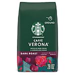 28oz. Starbucks Dark Roast Ground Coffee Bag (Caffe Verona) $5.95 w/ Subscribe &amp; Save