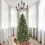 7' Astella Pre-Lit Douglas Fir Christmas Tree w/ Adjustable Branches/Metal Base $65.40 + Free S/H