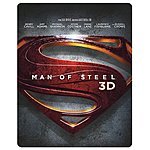 Man of Steel: LE Steelbook (3D Blu-Ray/Blu-Ray Region Free) $11