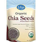 2-Pounds Viva Labs Organic Chia Seeds $7.70 + Free S/H