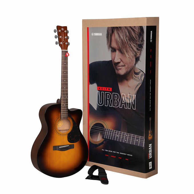 Costco Members: Yamaha + Keith Urban Concert Cutaway Spruce Top Acoustic Guitar w/ Strap + Picks (Sunburst) $99.99 + Free Shipping via Costco