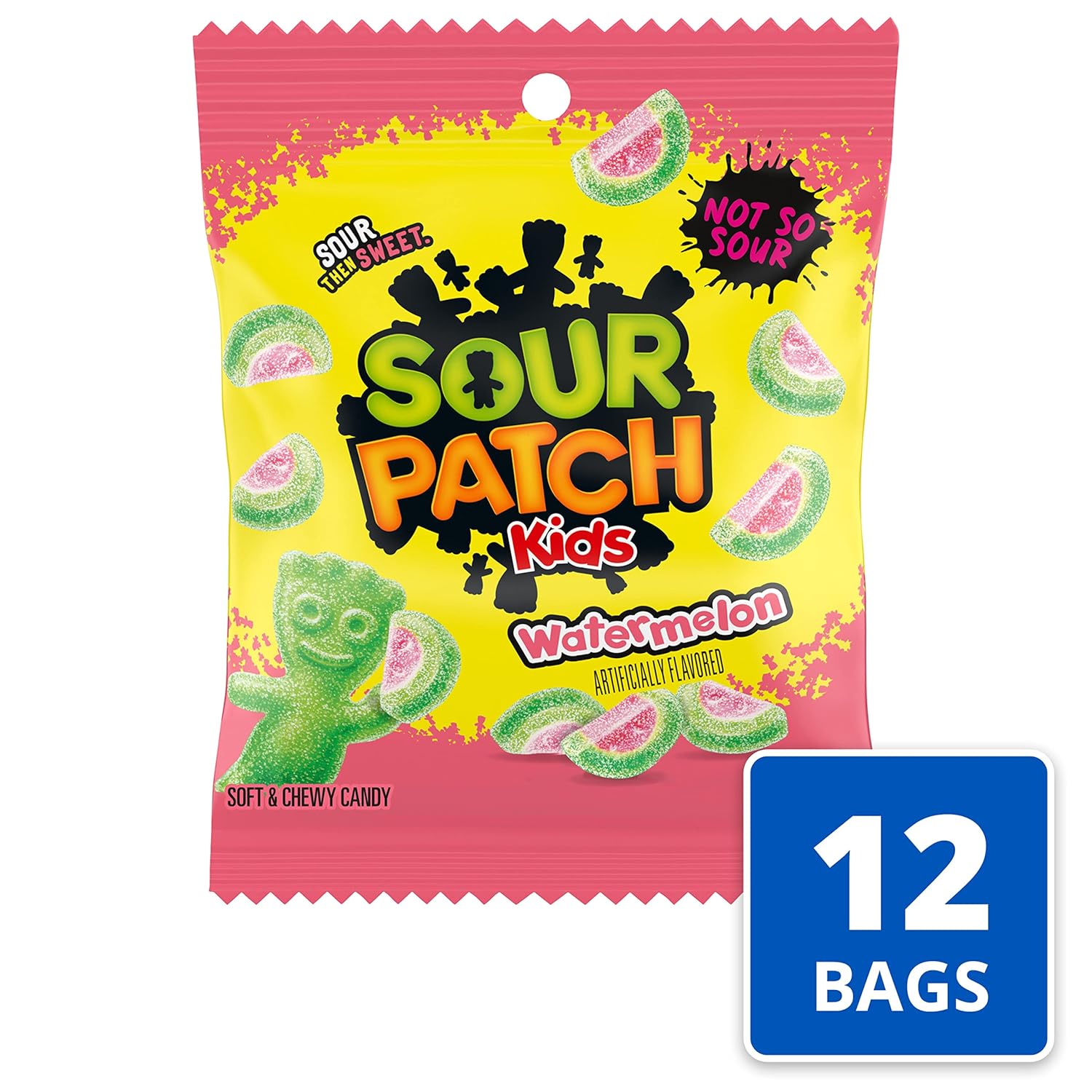 Prime members 12 pack 3 6oz sour patch kids soft chewy candy