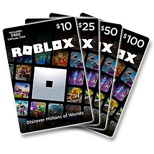 Roblox Physical Gift Cards, Multipack of 3 x $15 [Includes Free Virtual  Item]