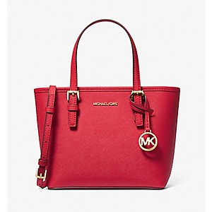 Michael kors jet outlet set backpack red