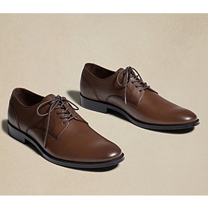 Men s Banana Republic Oxford Leather Dress Shoes Espresso