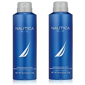6oz. Men's Nautica Deodorizing Body Spray (Blue Scent) From 2 for $8.80 w/ Subscribe & Save