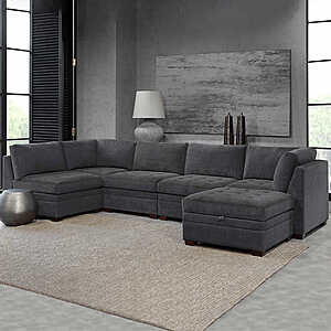Costco Members: Thomasville Tisdale Fabric Modular Sectional w/ Storage Ottoman (3 colors) $1400 + Free Delivery