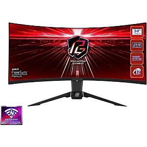 Starts 11/21: 34" ASRock Phantom 2K 165Hz 1ms FreeSync Curved Gaming Monitor $198.77 + Free Shipping