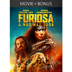 Furiosa: A Mad Max Saga + Bonus Content (2024) (4K UHD Digital Film; MA) $  5.99 via Microsoft Store