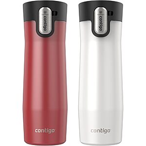 2-Pack 20oz. Contigo Autoseal West Loop Insulated Stainless Steel Travel Mug .25