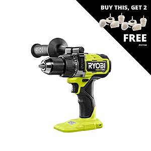 Factory Blemished: Ryobi One+ HP 18V Brushless 1/2" Hammer Drill (Tool Only) $60 + Free S/H