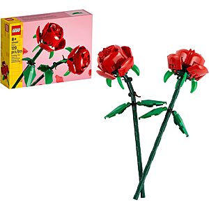 LEGO Sets: 216-pc Daffodils $6.40, 430-pc Cherry Blossom $8.15, 120-pc Roses $9