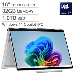 HP OmniBook 7 Flip 2-in-1 AI Laptop: 16" 3K OLED, Intel Ultra 7 258V, 32GB RAM $1000 + $15 S/H